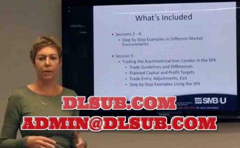 Digital marketing product photo of SMB Training - Amy Meissner - Asymmetrical Iron Condor training program, professional income trading course