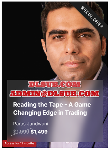 Cover artwork of Trading Terminal Academy - Reading the Tape by Paras Jandwani e-learning trading training system