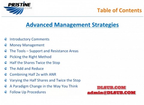 Pristine Trading - Paul Lange Advanced Management Strategies